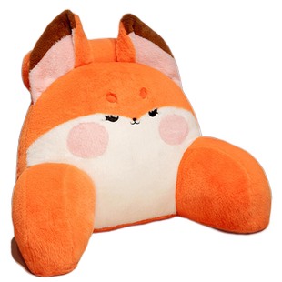 小狐狸床头软包靠背抱枕沙发床上大靠垫宿舍学生办公室护腰大靠枕