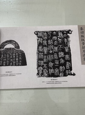 秦诏版权量拓片选集复古书法字画真迹微喷仿古碑拓字帖装裱装饰画