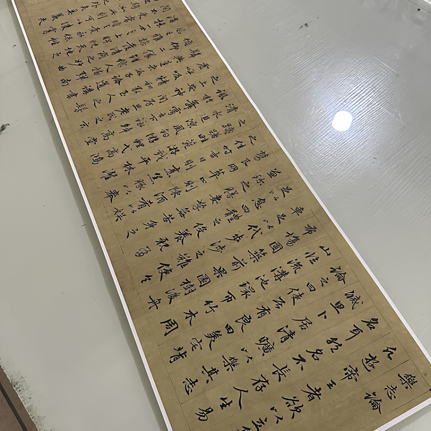 赵孟頫行书乐志论复古书法字画墨迹真迹微喷仿古字帖装裱卷轴装饰
