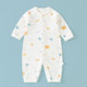 空调服新生儿睡衣宝宝无骨衣服夏装 纯棉长袖 婴儿连体衣薄款 夏季