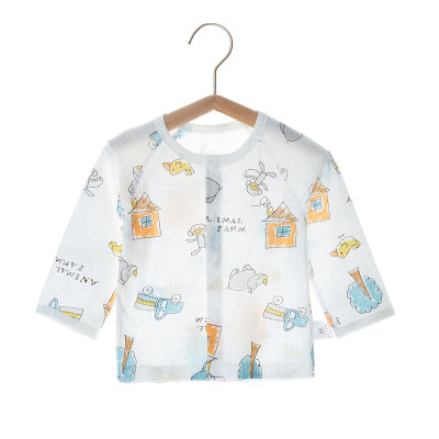 春秋夏季长袖薄款纯棉空调服