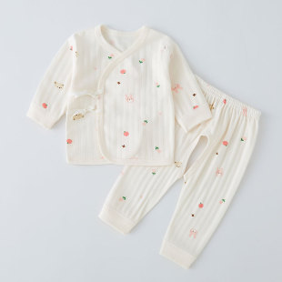 新生婴儿衣服初生纯棉分体套装0-6个月刚出生宝宝和尚服春秋款
