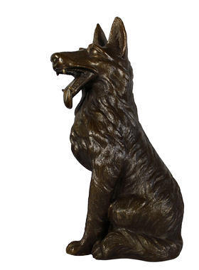 大仕缘纯铜仿古风生肖黑狗工艺品