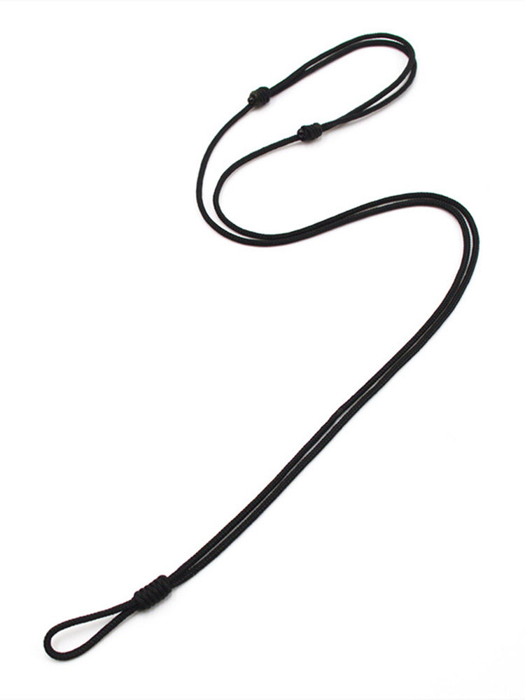 SAFETY BUCKLE RING SPECIAL LANYARD HAND-WOVEN PENDANT ROPE BLACK MENS JADE PENDANT JADE PENDANT WOMENS NECKLACE ROPE