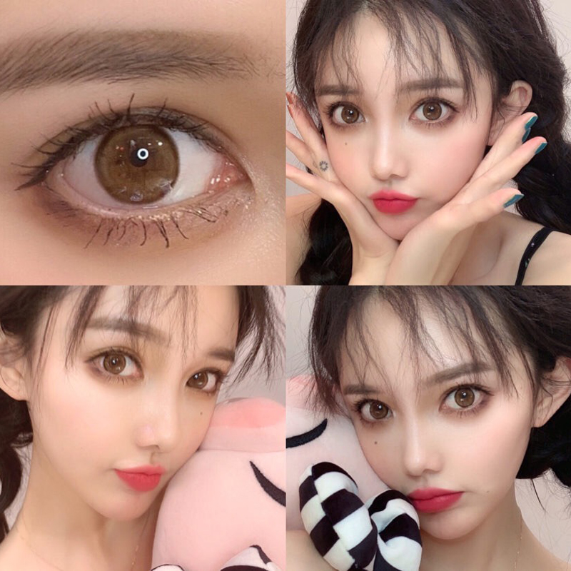 黎雾年抛美瞳欧美混血女网红款大小直径艾晶正品大牌花房姑娘男EM热销6件不包邮