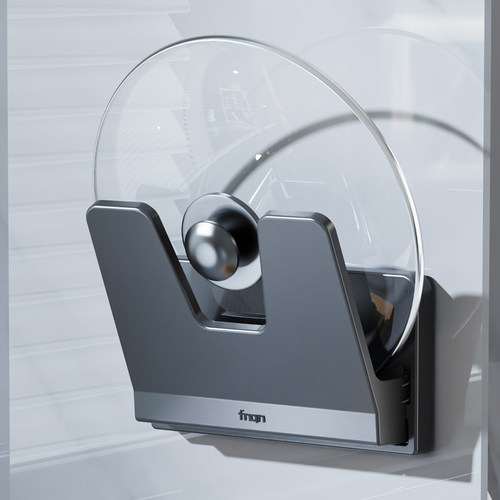 锅盖架壁挂式免打孔厨房置物架多功能家用收纳菜板放置器砧板架子