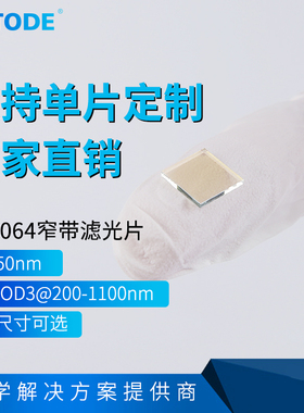 NP1064 窄带 中心1064nm 红外滤光片 带宽51nm 透过率90%