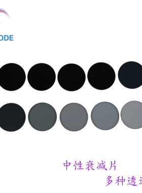1064nm激光衰减片减光片吸收型灰玻璃 透过率1% 直径90mm  120mm