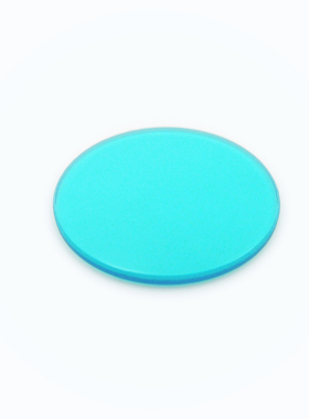 QB26蓝色光学滤光片 蓝色带通滤光片 蓝光滤镜 直径20*1mm124*2mm