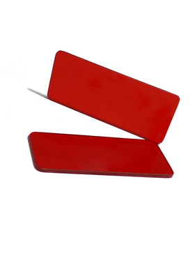 美容仪器用HB600长波通 红色滤镜红600nm红光玻璃21.84*10.2*1mm