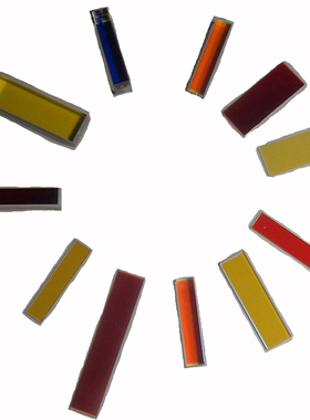 LP480 480长波通480nm前截止后通过 光学玻璃黄色玻璃68*15*1.0mm