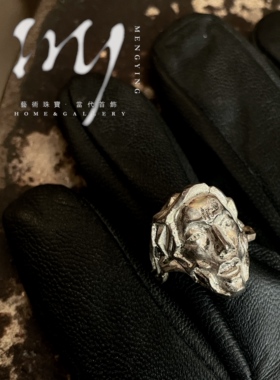 My Jewelry  | 珠宝原创设计复仇女神艺术人面造型925银戒指