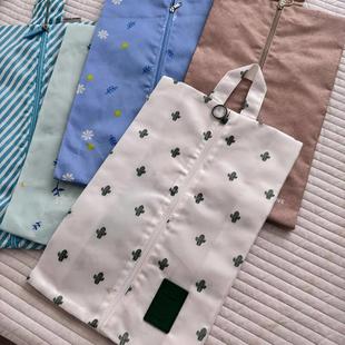 外贸单清新小卡通鞋子收纳袋旅行整理拉链袋 鞋袋出差旅行整理袋