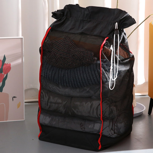 大容量可折叠网纱脏衣篮收纳袋