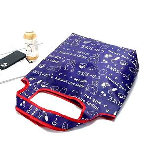 出口日单加密尼龙超市购物袋折叠购物袋环保袋买菜布袋大号手提袋