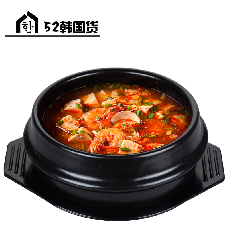 韩式风拌饭商用明火石锅图片