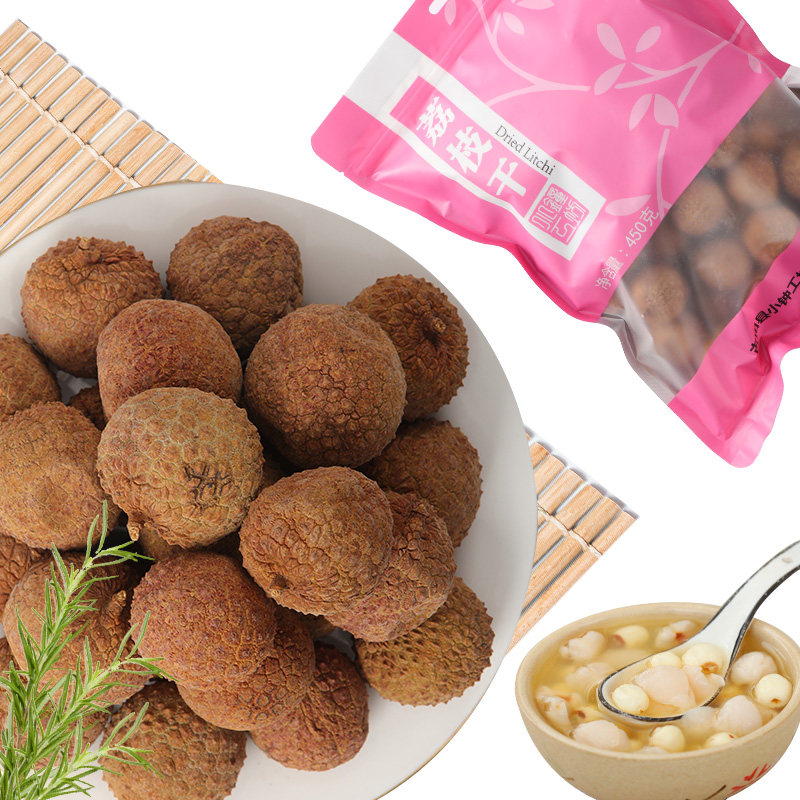 小钟工坊 荔枝干 核小肉厚 900g(450g×2包)福建莆田特产