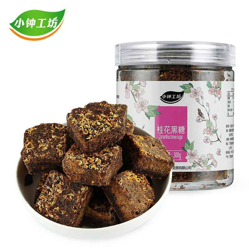 小钟工坊300g桂花罐装熬制红糖块
