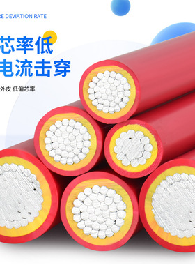 金联宇国标双皮多股铝线BLVV10 16 25 35 50 70 95平工程户外电线