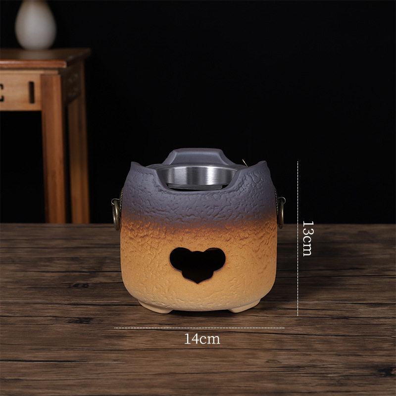 围炉煮茶烤茶家用茶室内露营聚会取暖炭火户外碳炉陶壶煮茶壶套装