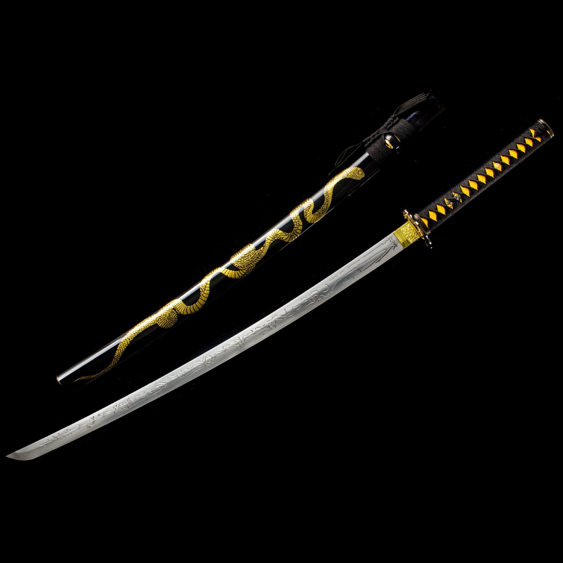 龙泉市刀剑手工锻打一体日式指挥太刀Katana冷兵器影视宝剑未开刃,特色手工艺,剑袋,淘宝优惠券,粉丝福利购,淘宝优惠卷