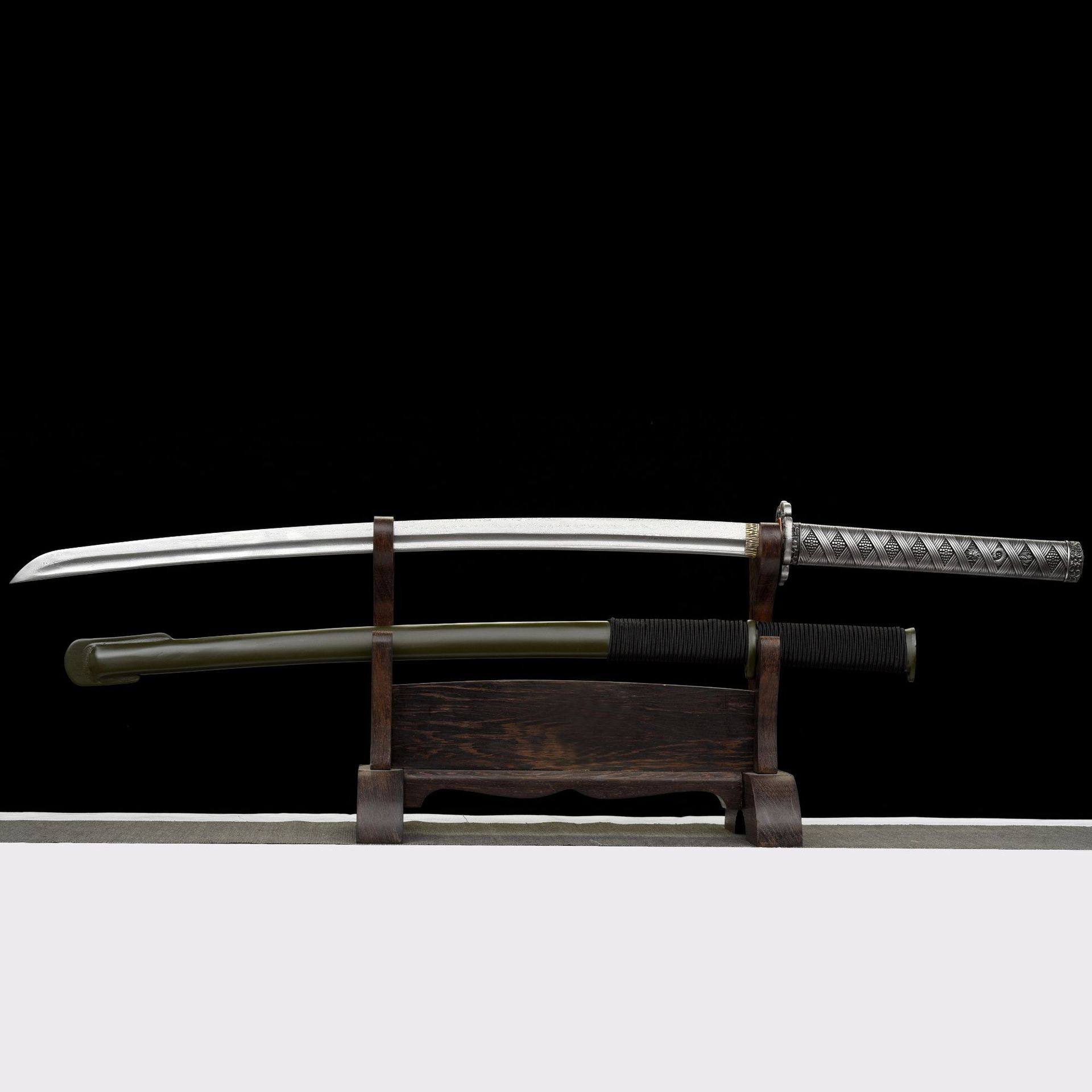 龙泉市刀剑手工锻打花纹钢一体65式指挥军刀影视太刀冷兵器未开刃,特色手工艺,剑袋,淘宝优惠券,粉丝福利购,淘宝优惠卷