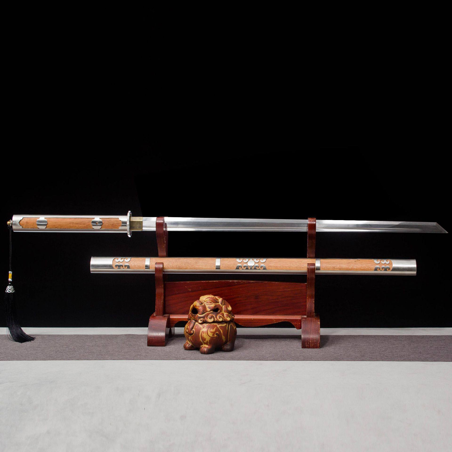 龙泉市刀剑一体高锰钢唐横刀影视直刀冷兵器宝剑工艺品收藏未开刃,特色手工艺,剑袋,淘宝优惠券,粉丝福利购,淘宝优惠卷