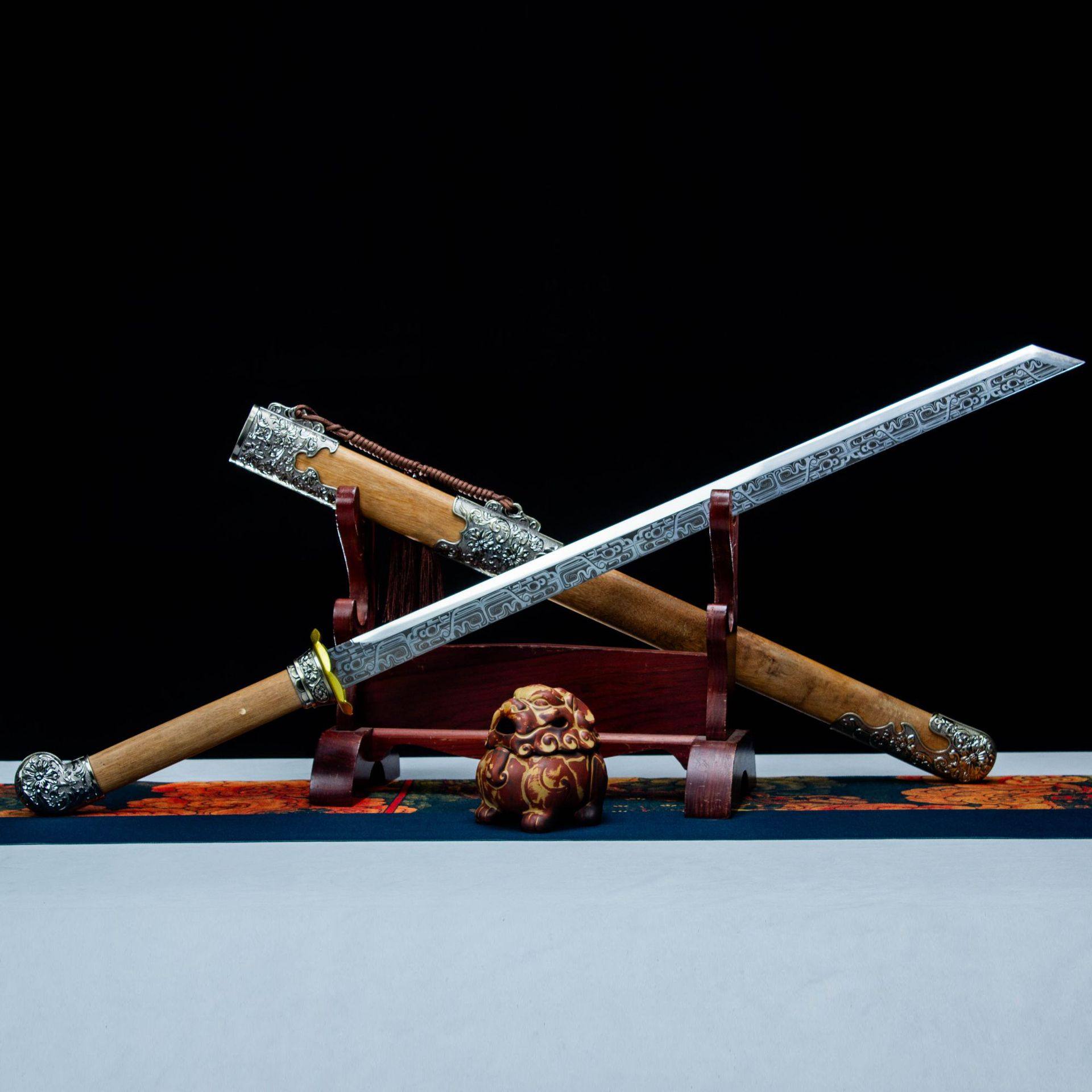 龙泉市刀剑高锰钢防身冷兵器一体手工锻打唐横刀绣春刀清刀未开刃,特色手工艺,剑袋,淘宝优惠券,粉丝福利购,淘宝优惠卷