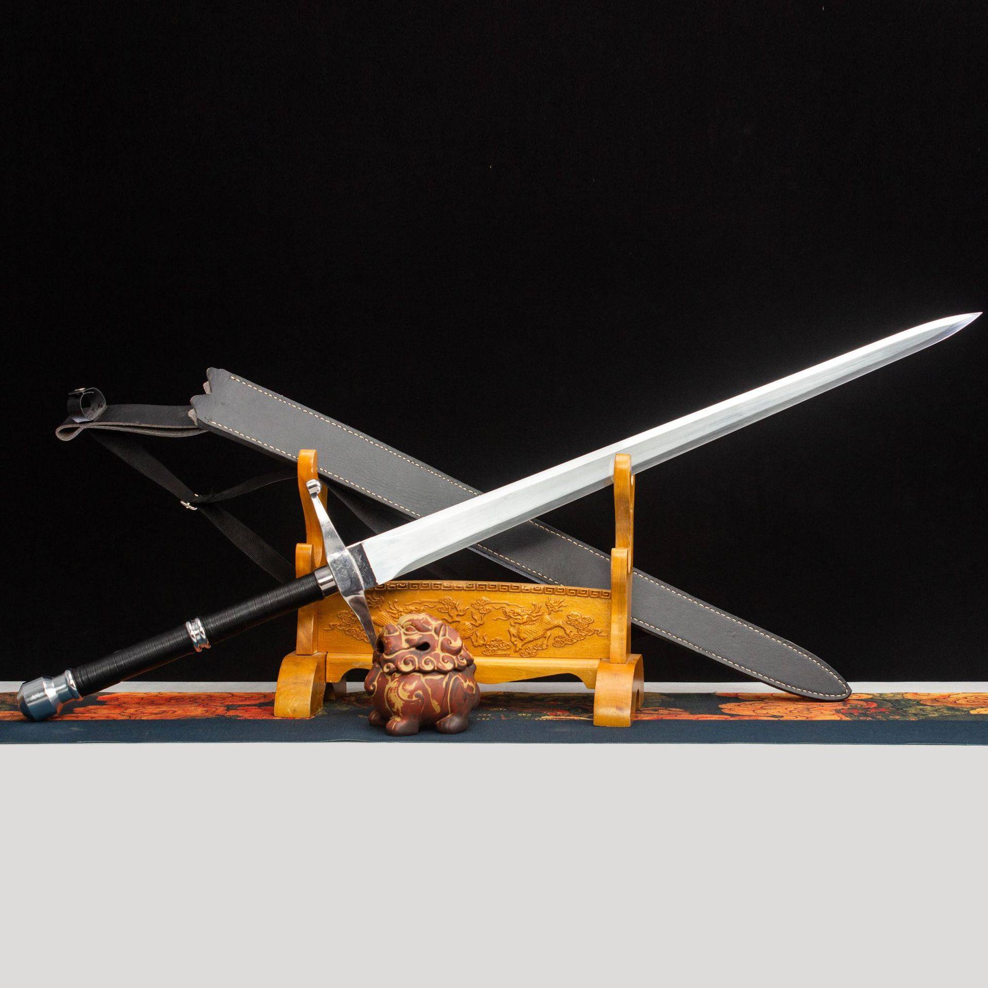 龙泉市刀剑手工锻打不锈钢西洋剑防身欧剑一体硬宝剑冷兵器未开刃,特色手工艺,剑袋,淘宝优惠券,粉丝福利购,淘宝优惠卷