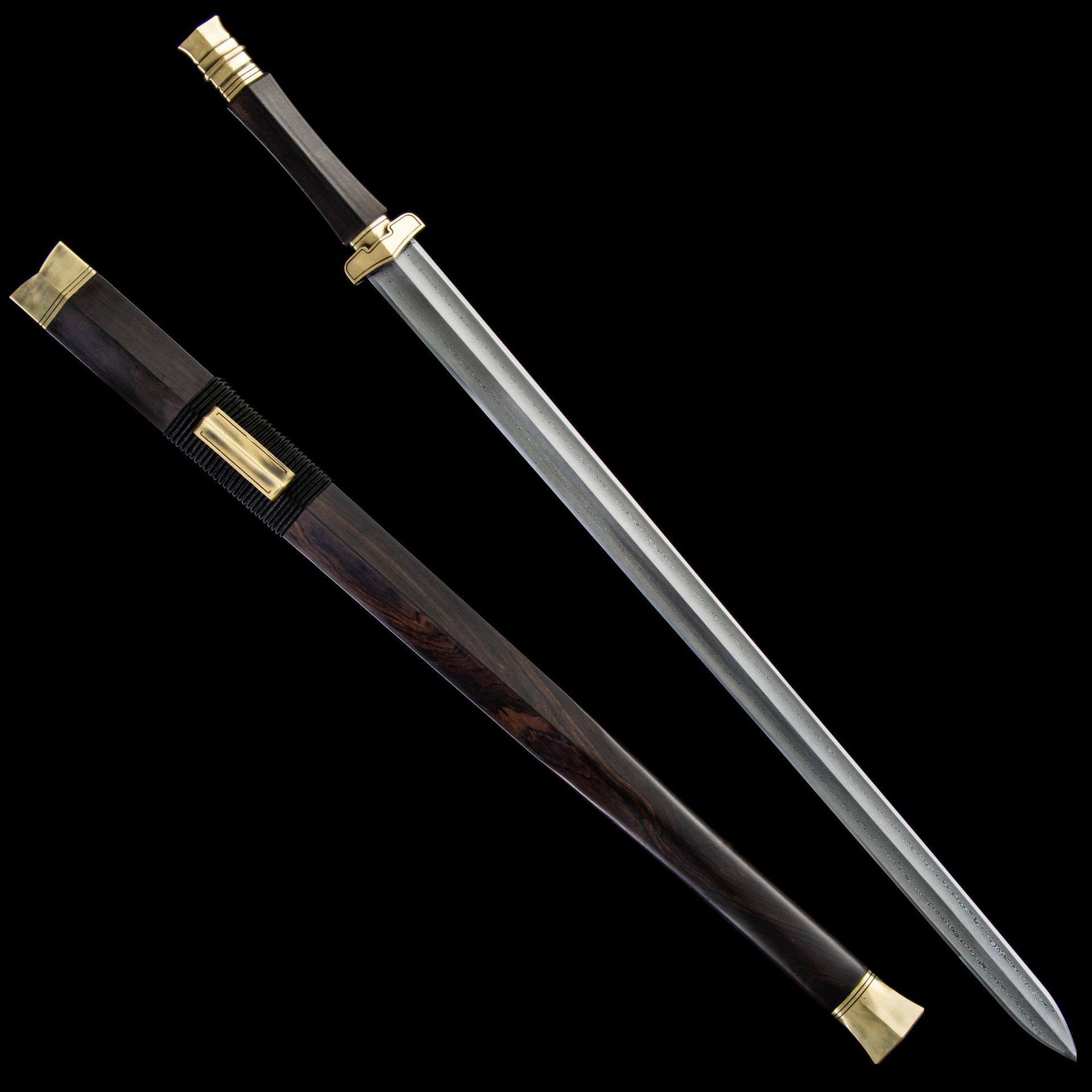 龙泉市刀剑手工锻打花纹钢瓦面春秋汉剑秦皇佩剑冷兵器宝剑未开刃,特色手工艺,剑袋,淘宝优惠券,粉丝福利购,淘宝优惠卷