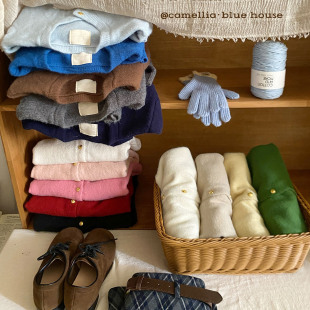 王炸B入 秋冬温柔百搭显瘦毛衣小外套 简约纯色宽松小金扣针织开衫