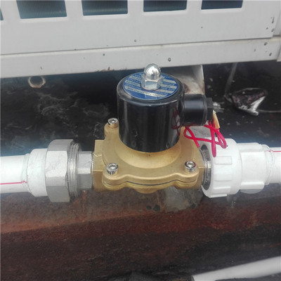 香港皇明太阳能热水工程管道用供水上补水电磁阀控制电动阀220V2W