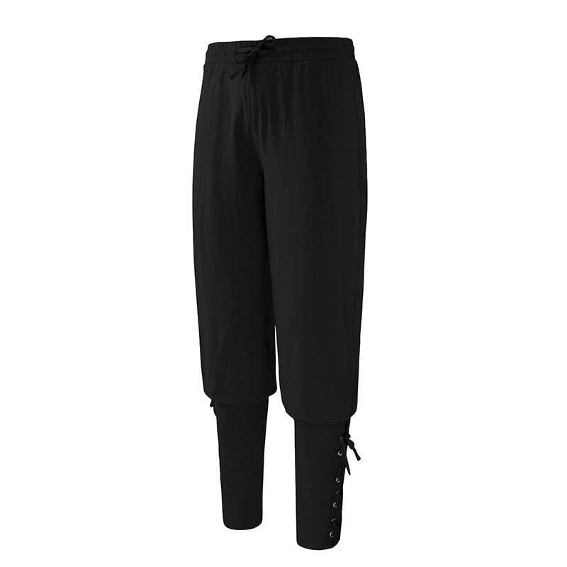 中世纪男士复古演出服 西部牛仔男款裤子万圣节cos扮演服海盗裤