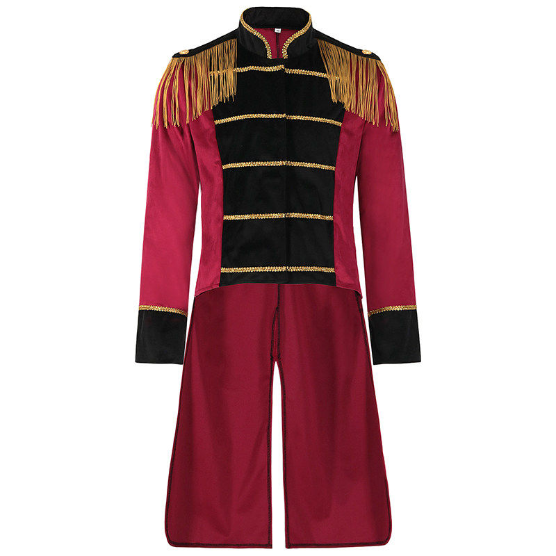 男士舞台表演马戏团朋克军鼓装 中世纪复古立领外套手套帽子套装,男装,其他民族服装,淘宝优惠券,粉丝福利购,淘宝优惠卷