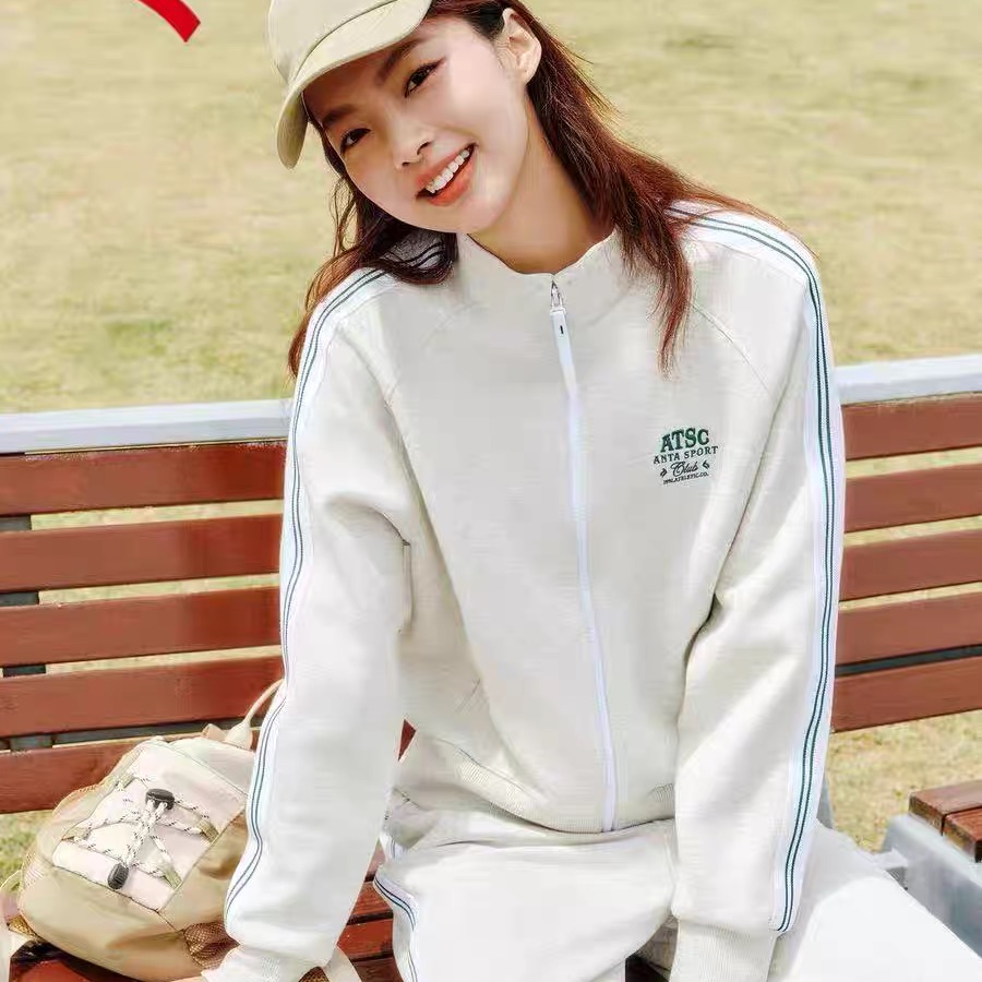 安踏针织开衫外套女装秋季