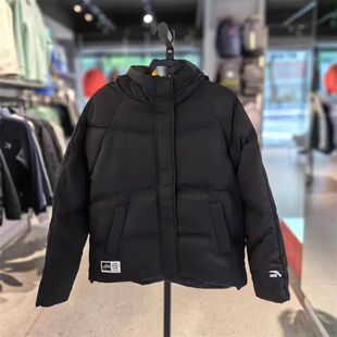 安踏雪壳羽绒服| 防泼水羽绒服女冬季鸭绒短款连帽外套162348901