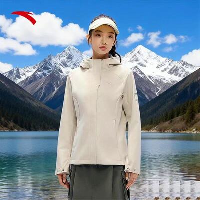 安踏无氟防泼水外套女款