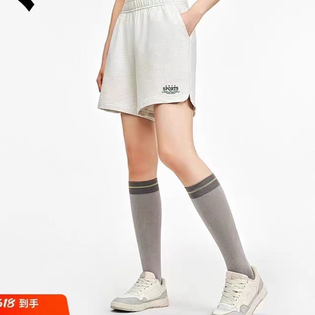 安踏休闲短裤女士夏季新款宽