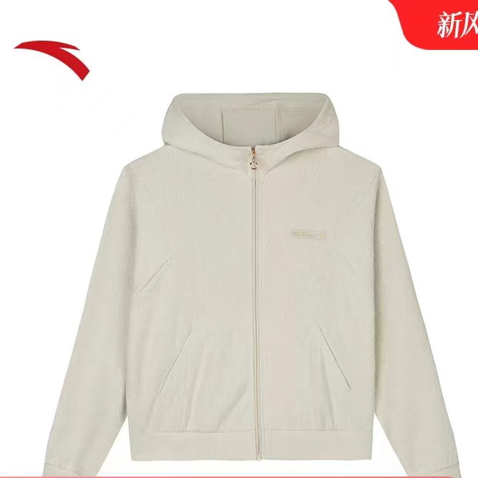 安踏运动休闲连帽卫衣女生