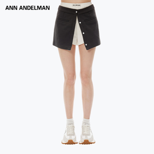 半身裙假两件polo裙短裙 新款 ANN ANDELMAN官方直营设计感2025秋季