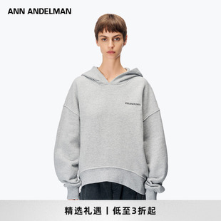 ANDELMAN官方直营纯色秋季 ANN 休闲套头连帽卫衣外套 精选6折