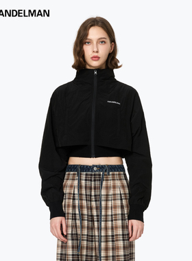 ANN ANDELMAN官方直营秋季新款假两件休闲运动开衫夹克短款外套女