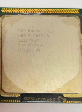 闲置 实物图片 Intel/英特尔 I5 750 CPU 1156针 四核四线程