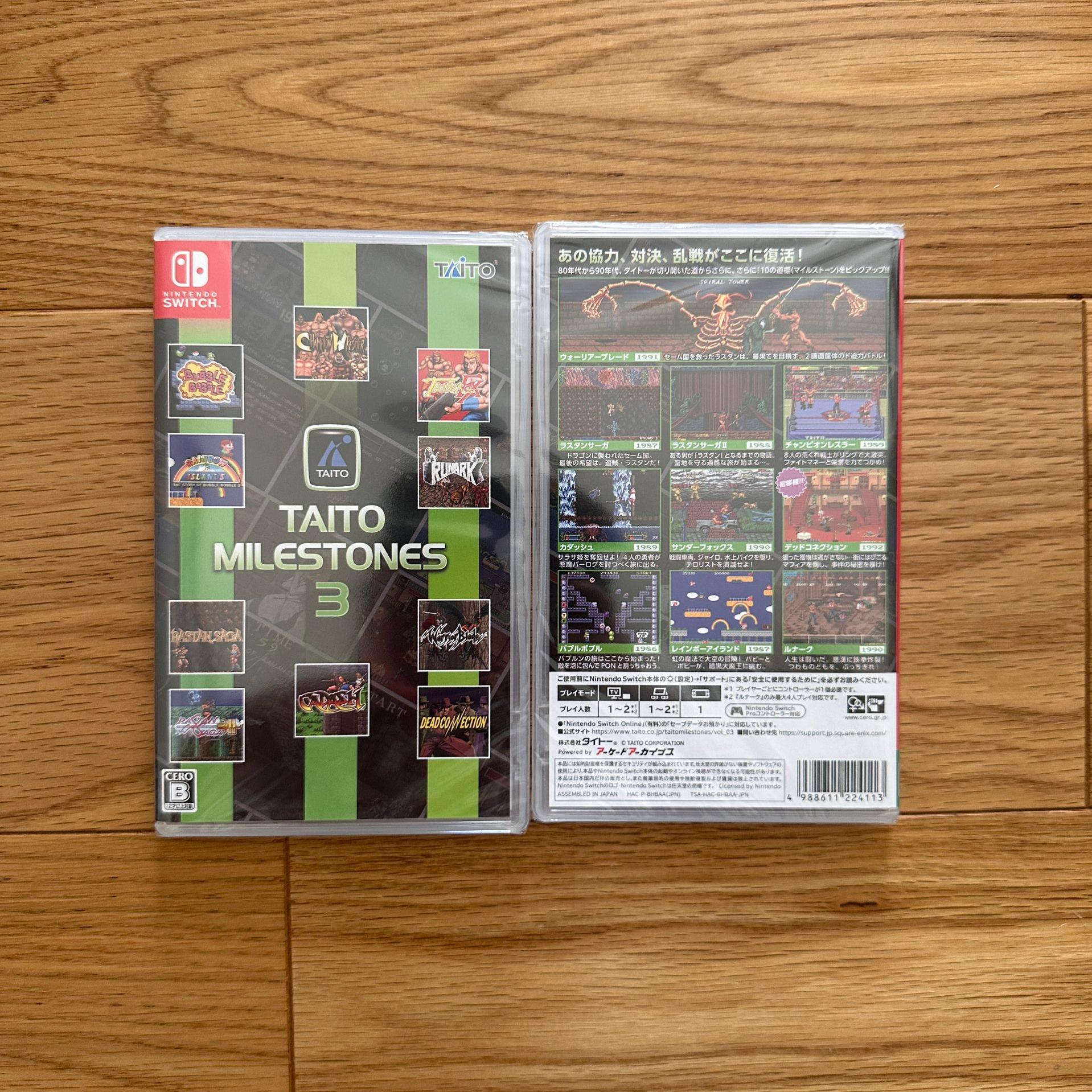 全新原封 NS switch 游戏 TAITO MILESTONES 里程碑 3 现货