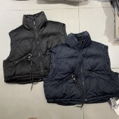 酒酿丸子羽绒马甲女2025冬韩版 设计感立领拉链90白鸭绒保暖坎肩潮