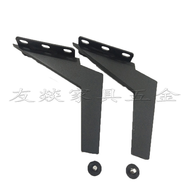 沙发脚椅子脚17分长孔镰刀脚黑砂实心刀脚电视柜茶几脚家具五金脚