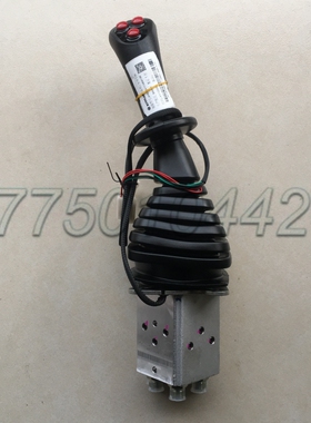 新源胶轮式挖掘机B65 75挖机驾驶室先导操作手柄总成红色三键按钮