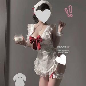 情侣趣味内衣女款性感床上纯欲睡衣床上诱惑喝奶小胸睡衣女仆制服