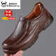 男秋冬新款 驾车鞋 男士 皮鞋 商务休闲皮鞋 真皮牛筋底男鞋 爸爸鞋 防滑