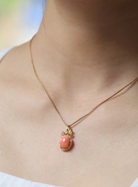 天然项链女款多吊坠